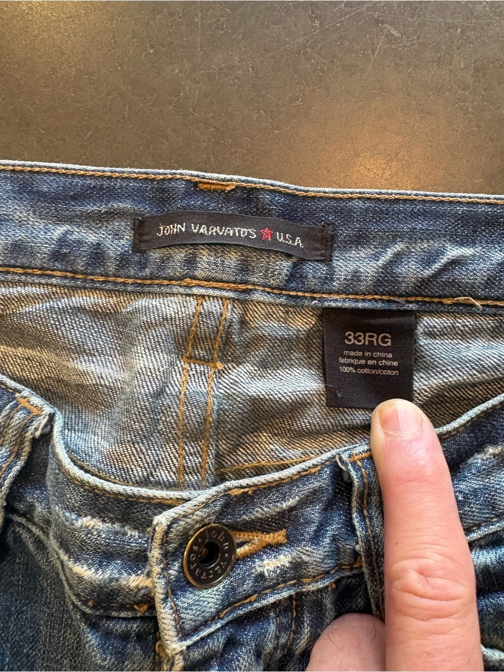Lot of 4 John Varvatos Jeans Blue, Gray, Blue Corduroy, Tan Sz 32 - Picture 4 of 14